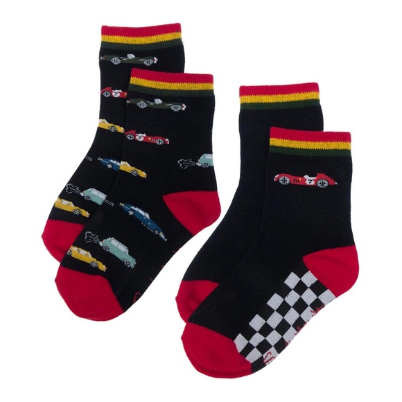 New 3 sets of Kid's Race‎ car & Dino socks - Picture 4 of 5